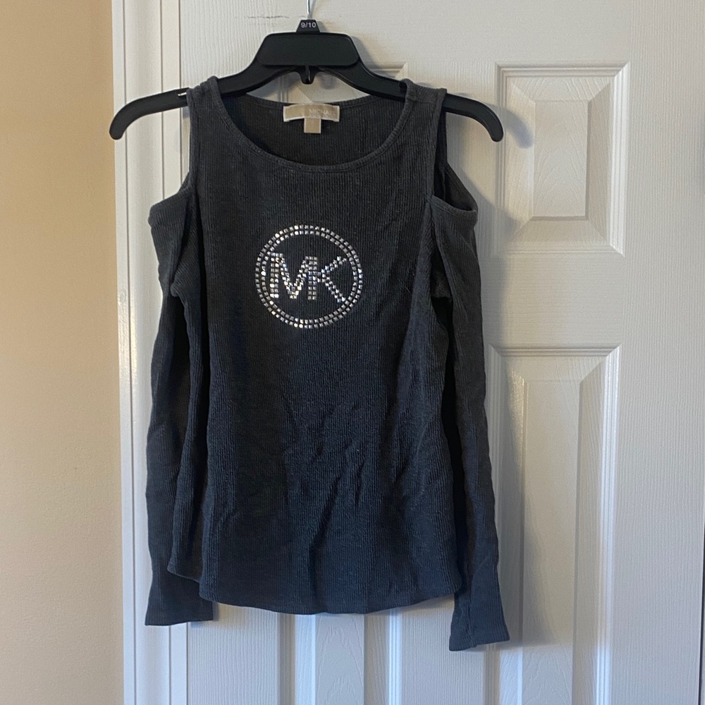 Michael Kors Gray Knit Top